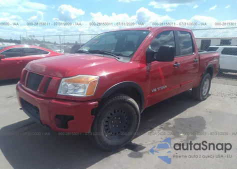 2011 Nissan Titan Pro-4X z USA, uszkodzony, nr VIN 1N6BA0EC8BN300817